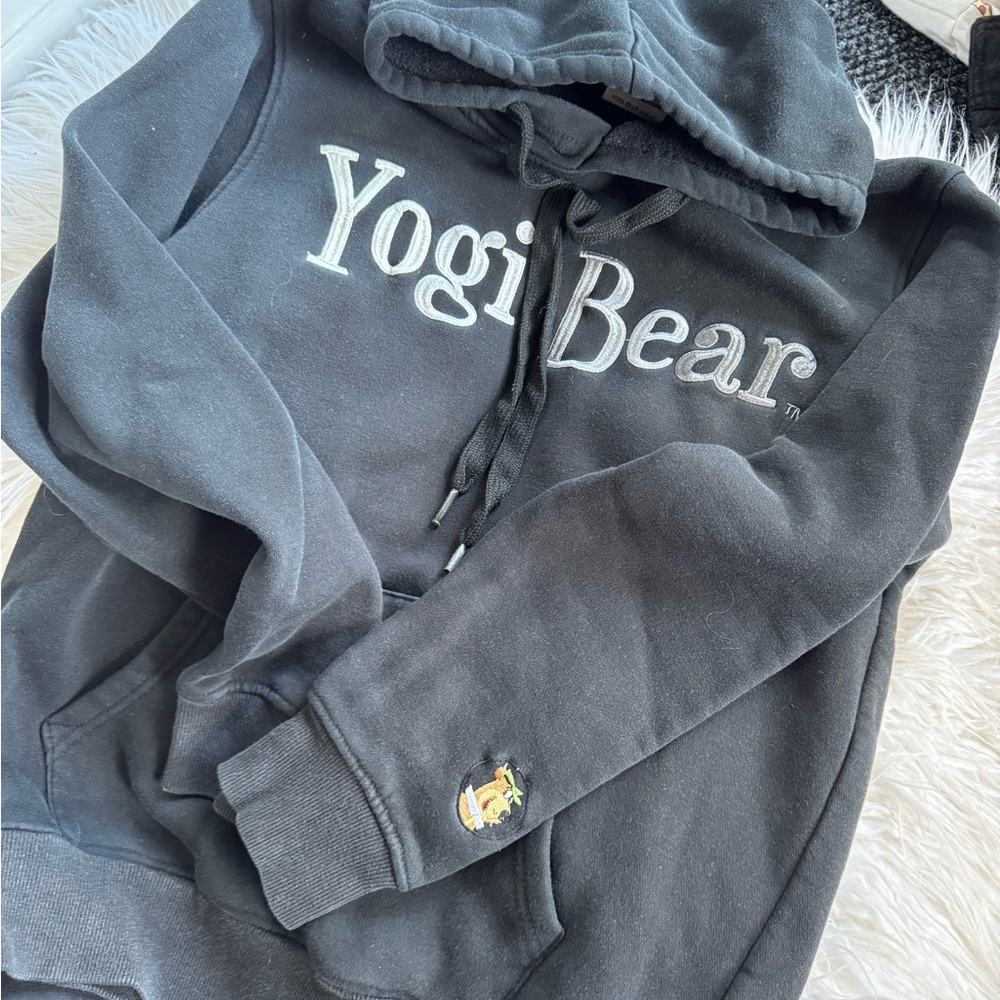 Yogi Bear Black Hoodie Sweater